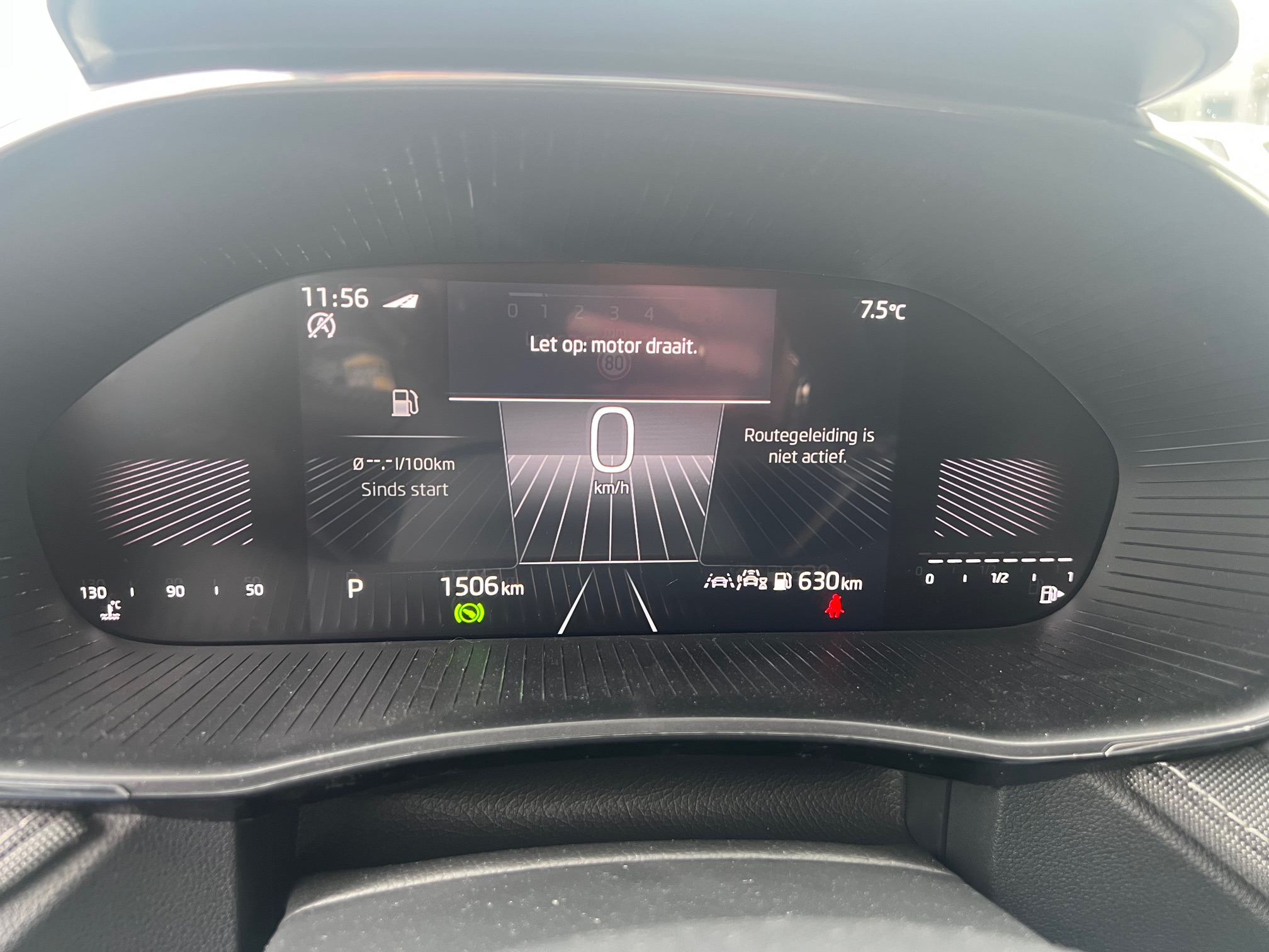 Auto dashboard kilometerstand